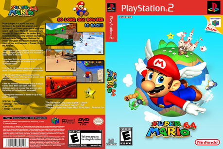 cover de Super Mario 64 PS2 por José Denicia